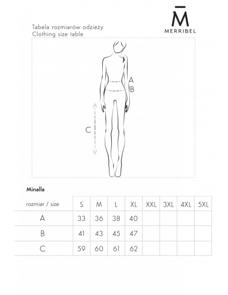 Minalla spódnica damska z wysokim stanem camel,...