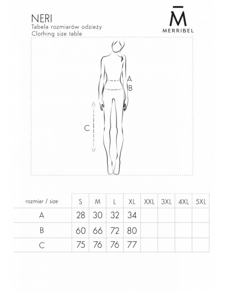 Neri spódnica damska tiulowa midi miętowa, Merribel 317
