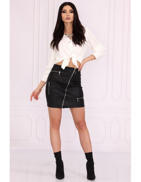 Pearliema skirt women's with wysokim stanem black, Merribel