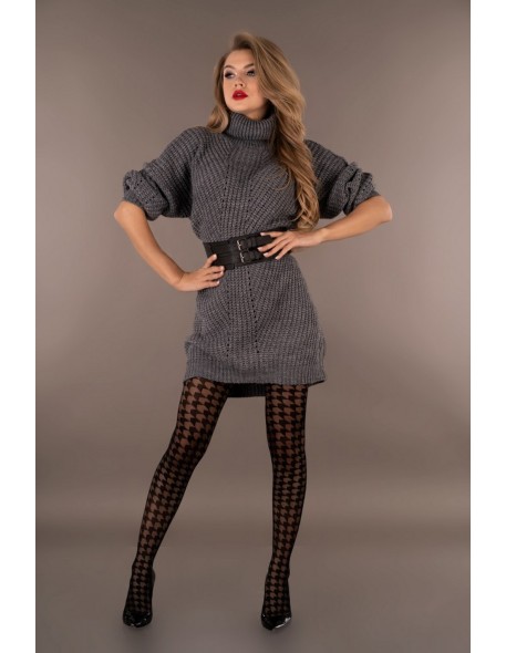 Zigzag rAjstopy patterned 20 den black, Livia...