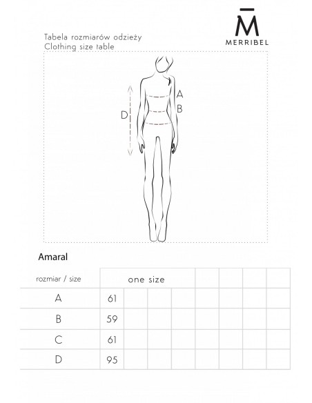 Amaral kardigan damski długi z kapturem miętowy, Merribel