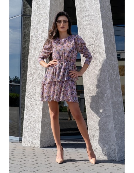 Gerasin dress women's mini with long sleeve...