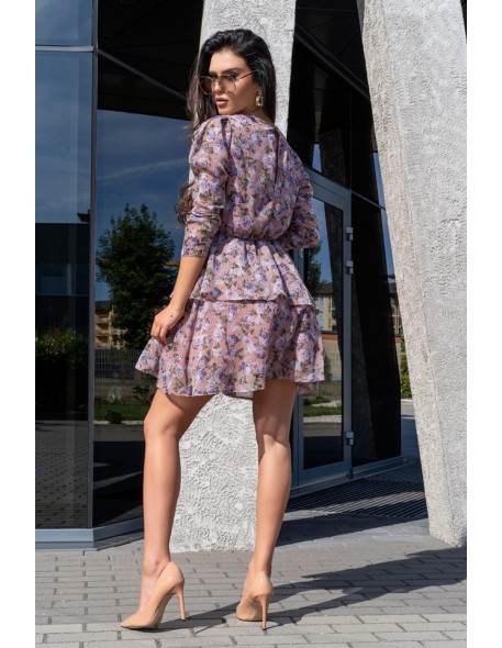 Gerasin dress women's mini with long sleeve...