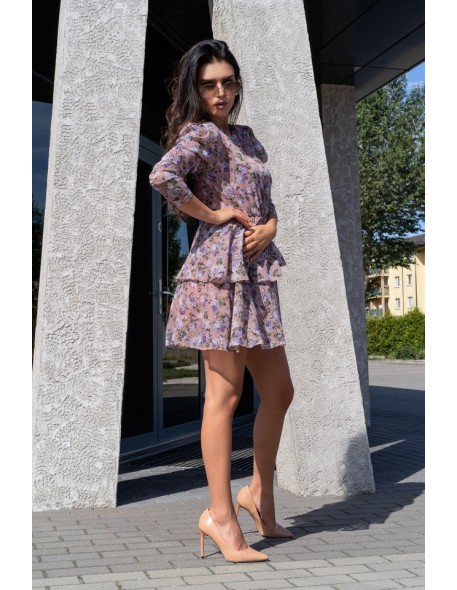 Gerasin dress women's mini with long sleeve...