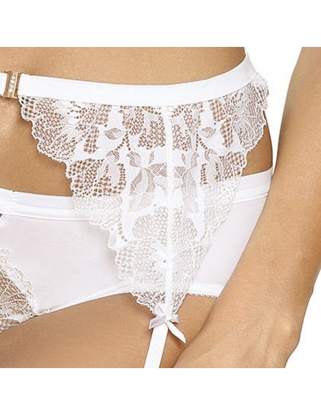 Pas do pończoch Ava 1936 z subtelną koronką