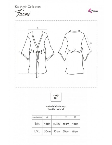 Faomi bathrobe ladies' pink, Livia Corsetti lc...