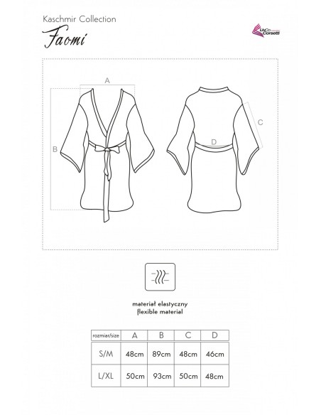 Faomi bathrobe ladies' pink, Livia Corsetti lc 90594