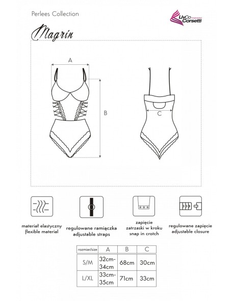 Magrin body erotic pink, Livia Corsetti lc 90591