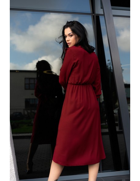 Ratsim sukienka damska midi z długim rękawem...