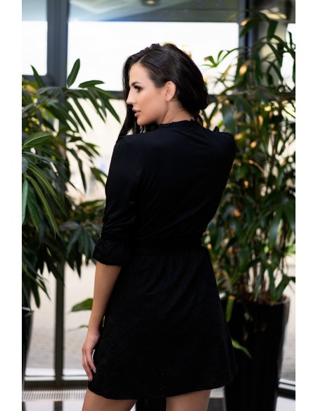 Rien dress women's mini with 3/4 sleeve black, Merribel d1006