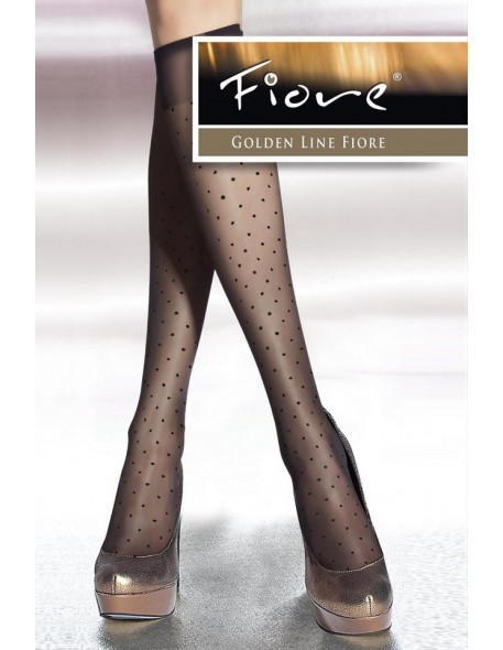 Trisha - knee oplot 20 den pattern, Fiore