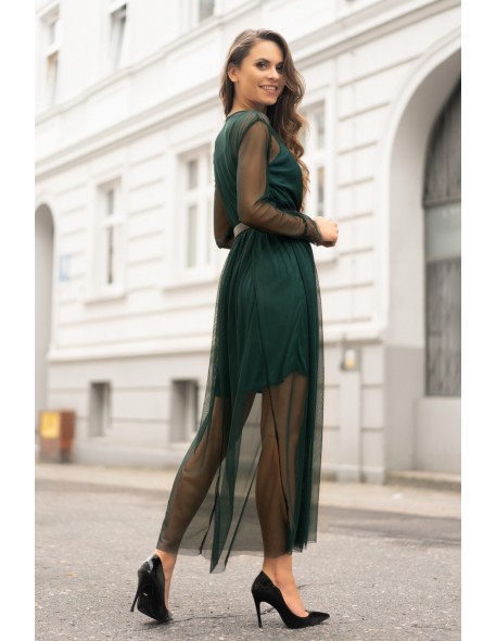 Sukienka mariedam dark green 1405 Merribel