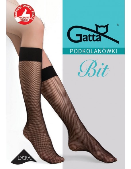 Knee fishnet stockings Gatta Bit