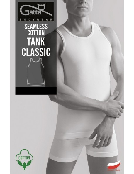 Undershirt tank top male Gatta Seamless Cotton Tank Classic 42407S