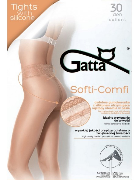 Tights women's smooth Gatta Softi-Comfi 30 den