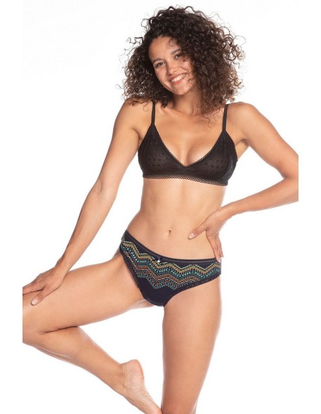 Lama figi damskie mini bikini L-1431MB, komfortowe