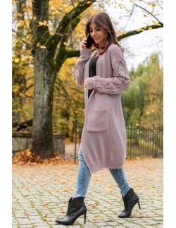 Kardigan Jacket Marynarka Delaina Dusty Rose, Merribel