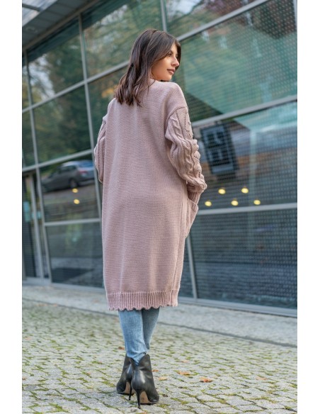 Kardigan Żakiet Marynarka Delaina Dusty Rose, Merribel