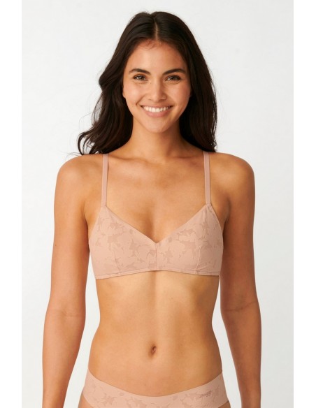 Biustonosz bez fiszbin koronkowy top Sloggi Zero Lace Bralette 2.0