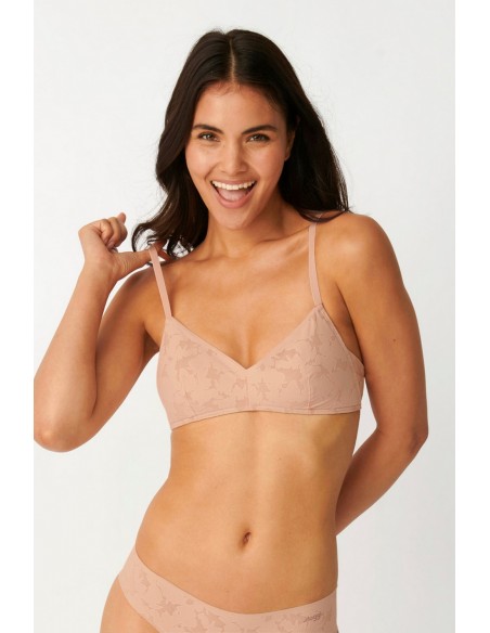 Bra without underwire lacy top Sloggi Zero Lace Bralette 2.0