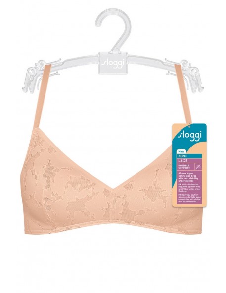 Bra without underwire lacy top Sloggi Zero Lace...
