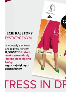 Rajstopy gładkie antystatyczne Gatta Electra 17 den 