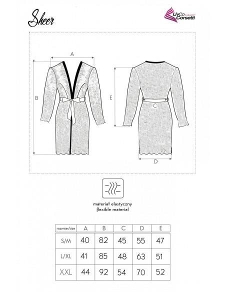 Szlafrok Sheer, Livia Corsetti