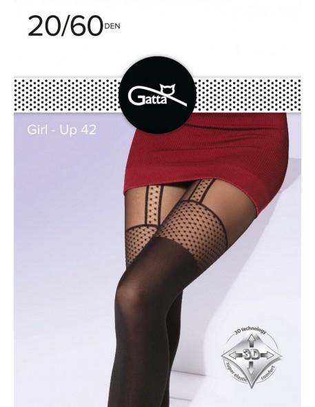 Tights patterned Gatta Girl-Up 42
