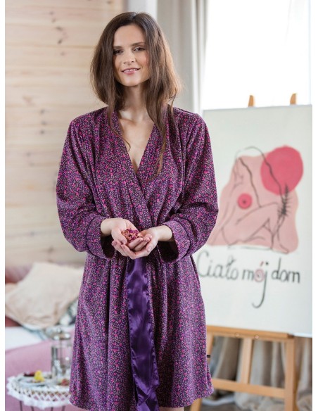 Bathrobe ladies' short thin Key LGD 640 B22