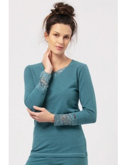 Undershirt ladies' with long sleeve hot touch Key LVD 729 4
