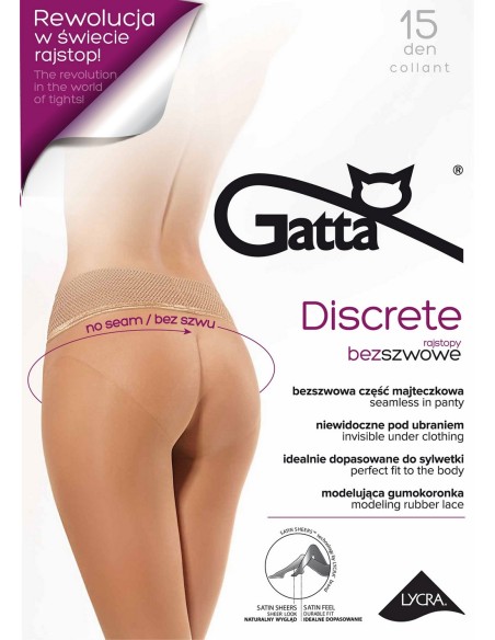 Tights women's część majtkowa seamless Gatta Discrete 15 den