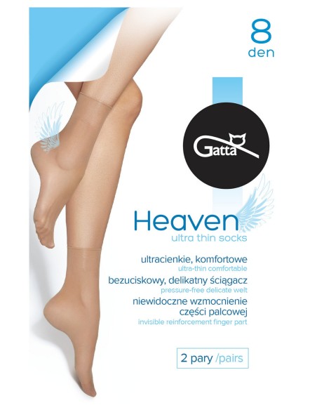 Socks women's pressure-free wielopak Gatta Heaven 8 den 2 pary