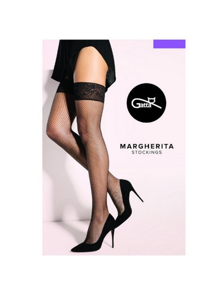 Stockings self-supporting fishnet stockings Gatta Margherita 01