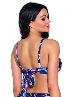 Bra bathing padded Ava Navy Flowers sk167 2