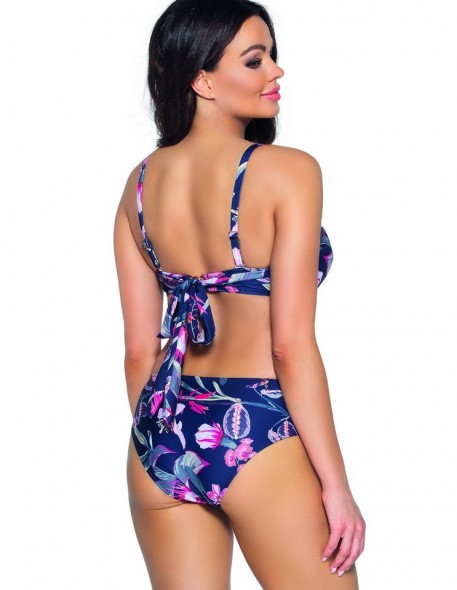 Bra bathing padded Ava Navy Flowers sk167