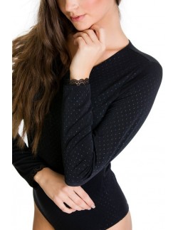 Body women's with long sleeve Mediolano Dotsy 2