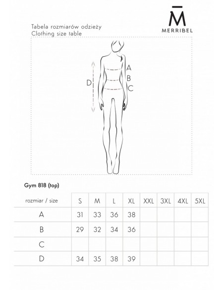 Gym set ladies' legginsy and top blue, Merribel 818