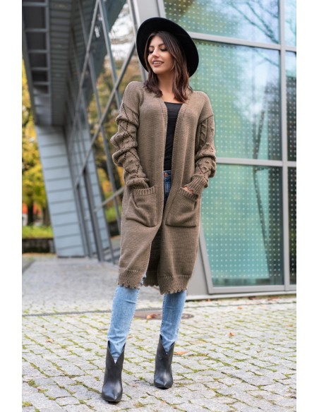 Kardigan Jacket Marynarka Delaina Mocca, Merribel