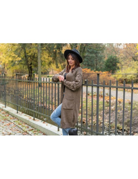 Kardigan Jacket Marynarka Delaina Mocca, Merribel