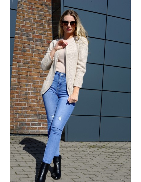 Kardigan Żakiet Marynarka Hetiena Beige, Merribel