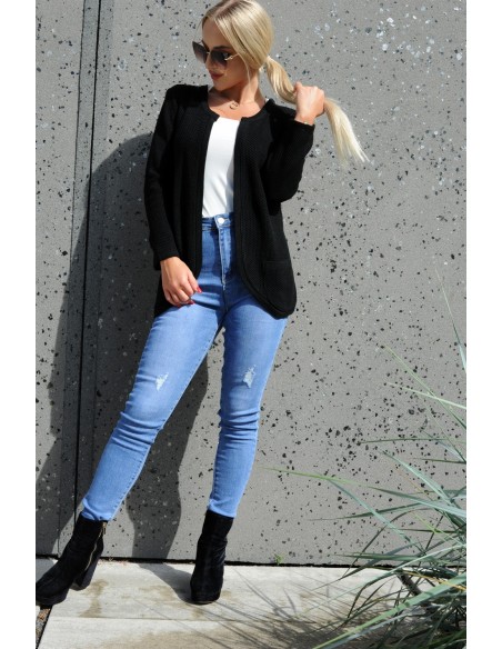 Kardigan Jacket Marynarka Hetiena Black, Merribel