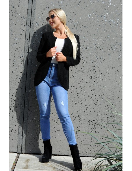 Kardigan Jacket Marynarka Hetiena Black, Merribel