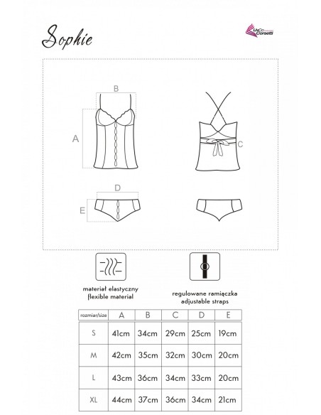 Sophie t-shirt night with figs white, Livia Corsetti lc 13053