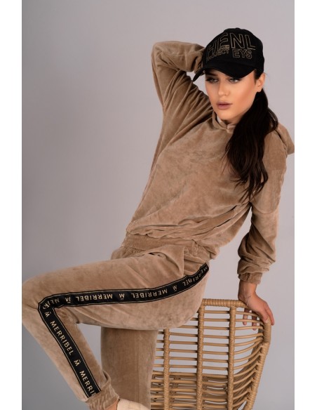 Provocateur tracksuit me ladies' set trousers blouse camel, Merribel