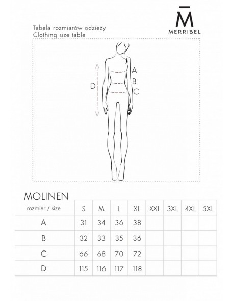 Dress Molinen Powder D04, Merribel