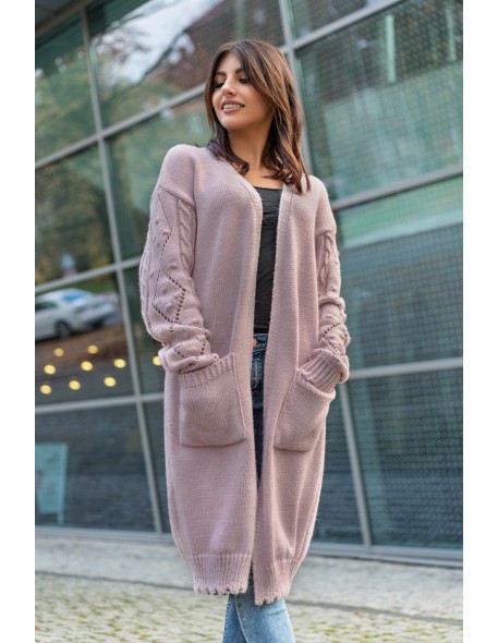 Kardigan Jacket Marynarka Delaina Dusty Rose,...