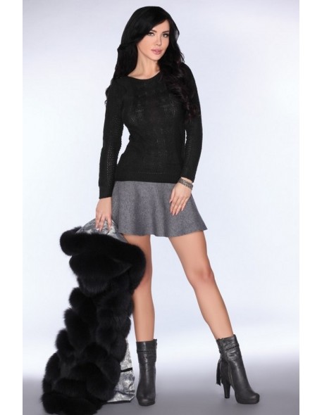 Sweater sadila black, Merribel