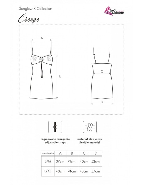 Csenge t-shirt night satin, Livia Corsetti lc...