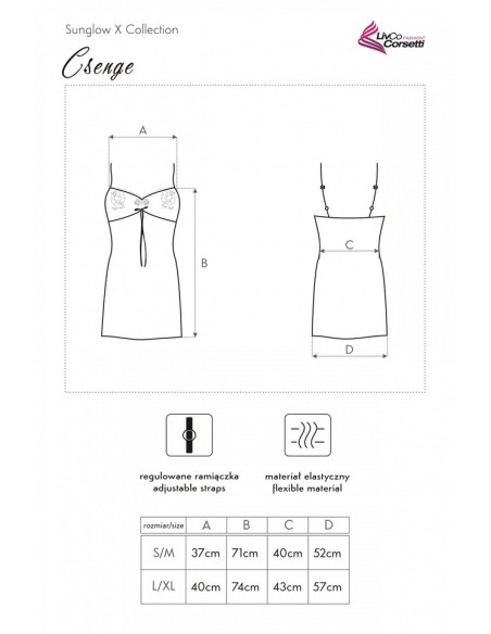 Csenge t-shirt night satin, Livia Corsetti lc 90393