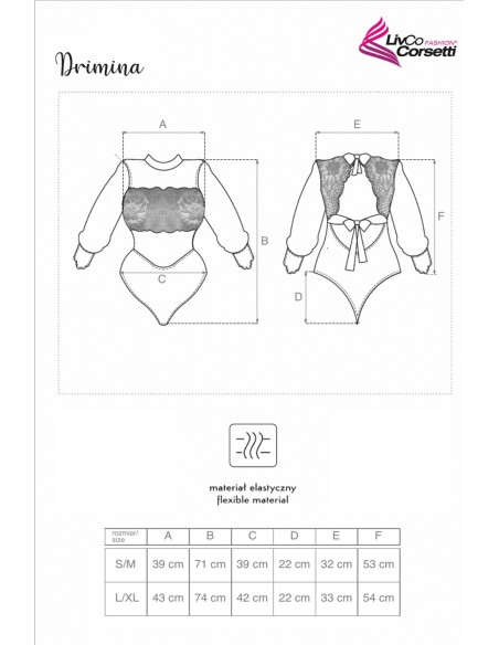 Drimina koronkowe body LivCo Corsetti, Livia Corsetti
